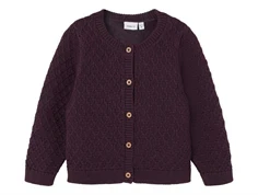 Name It plum perfect strik cardigan